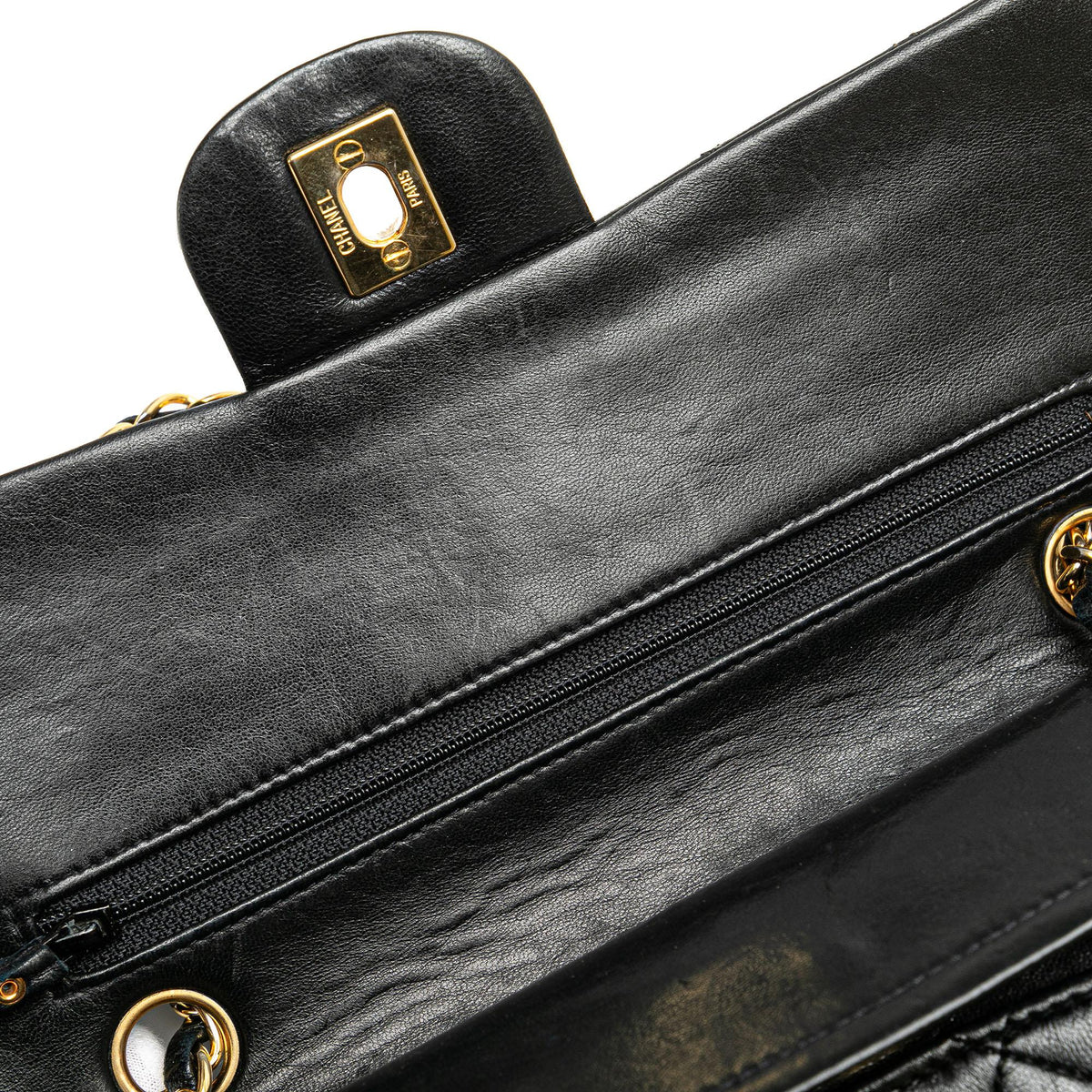 Chanel Small Classic Lambskin Double Flap (SHG-4PLN3c)