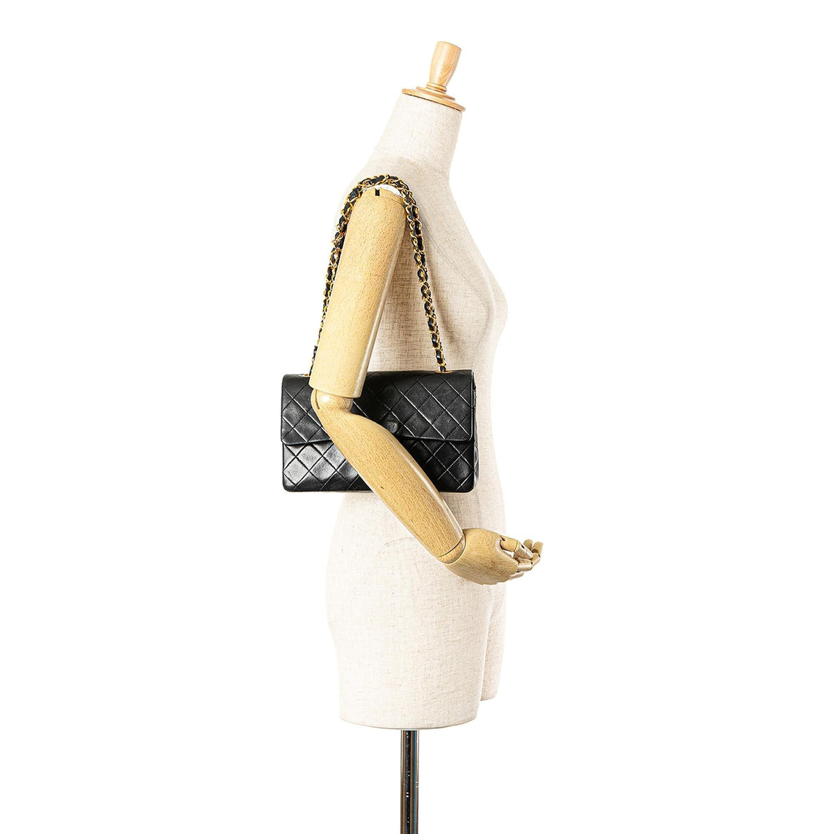 Chanel Small Classic Lambskin Double Flap (SHG-ZA1qw1)
