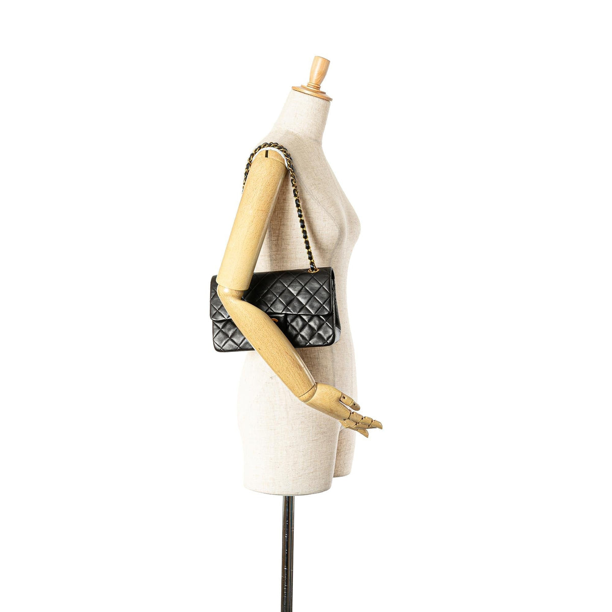 Chanel Small Classic Lambskin Double Flap (SHG-X9pWVZ)
