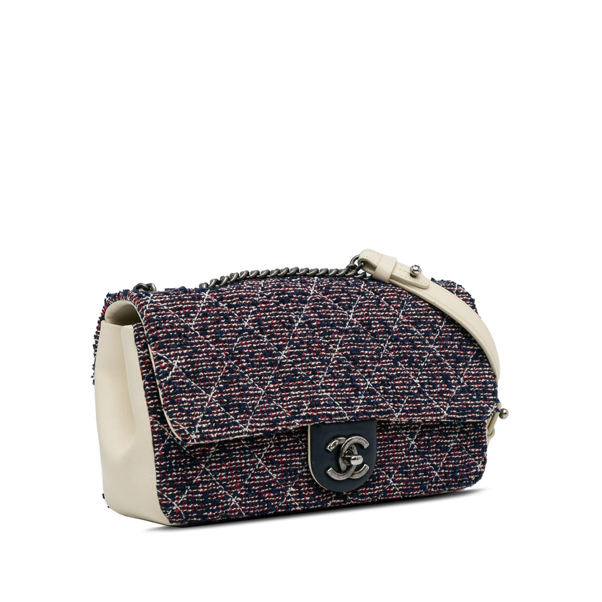Chanel Small Classic Tweed Flap Bag (SHG-YQ0Puk)