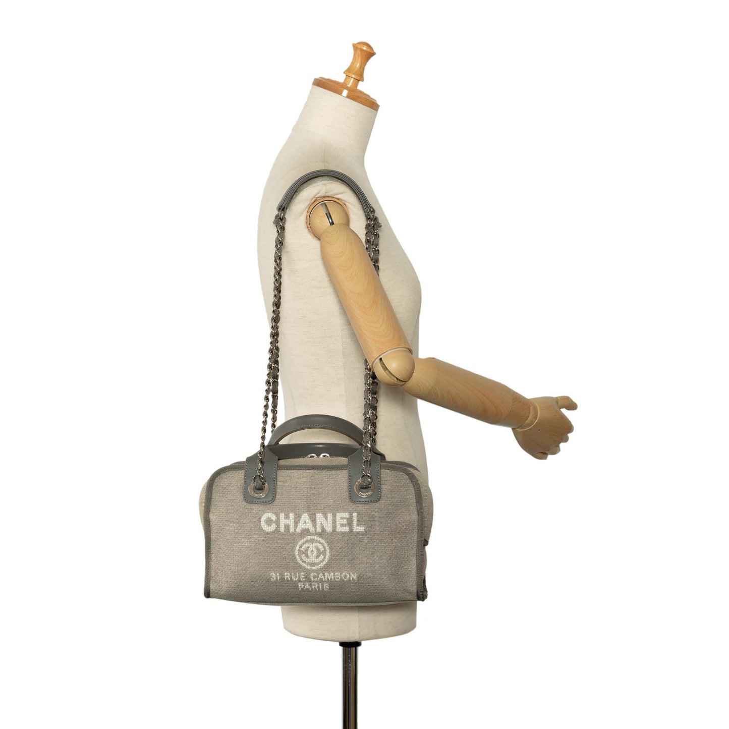 Chanel Small Deauville Bowling Satchel (SHG-14IzyR)