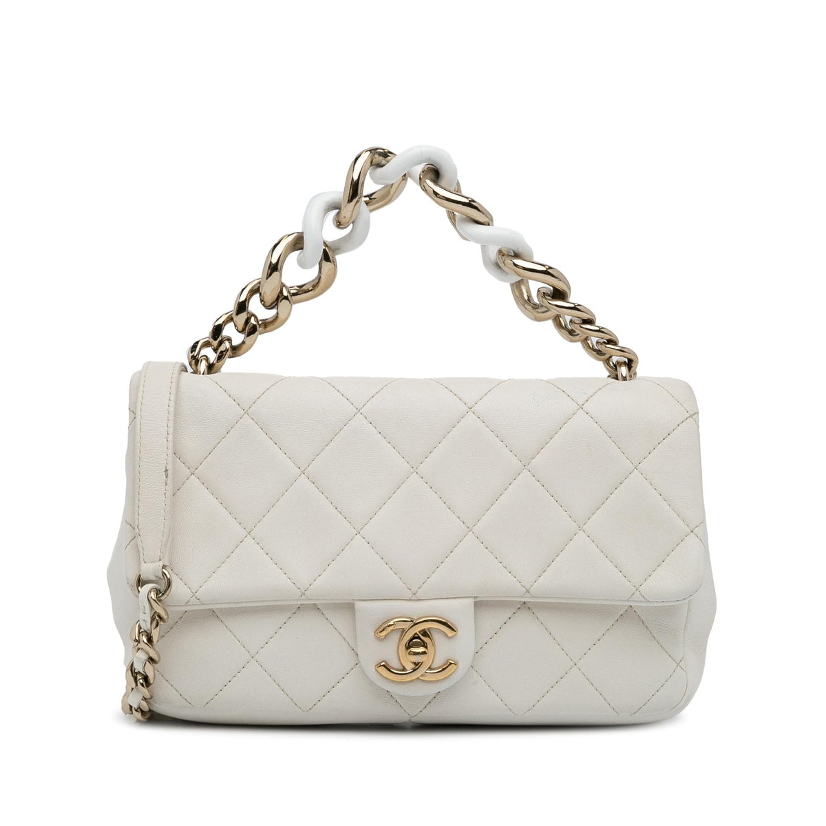 Chanel Small Elegant Chain Single Flap (SHG-fx2KQZ)