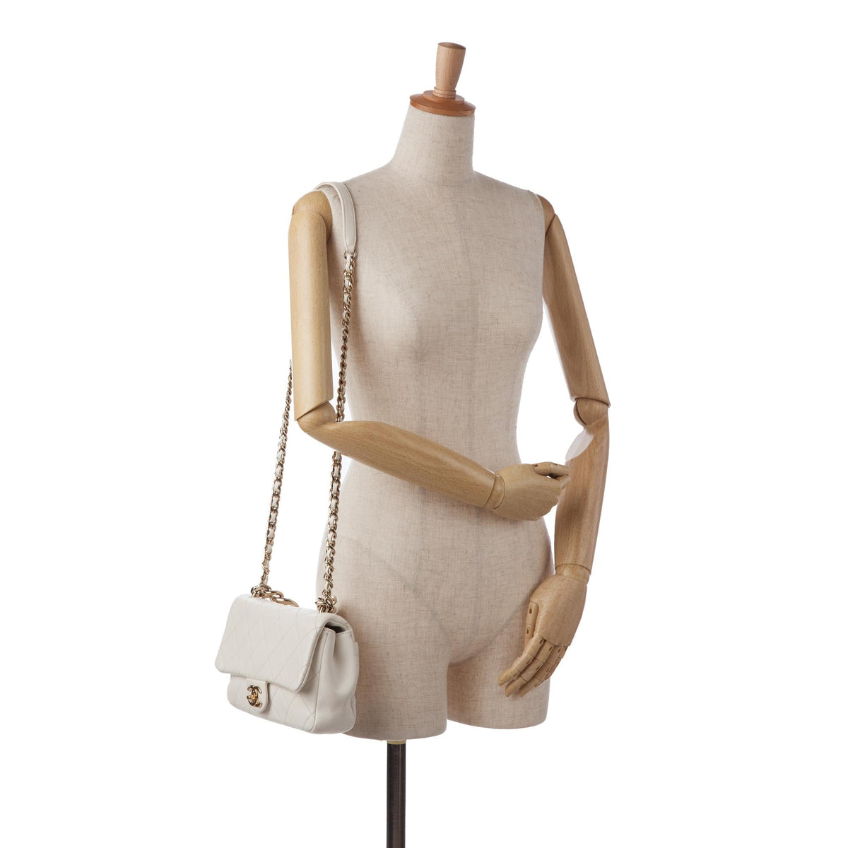 Chanel Small Elegant Chain Single Flap (SHG-fx2KQZ)
