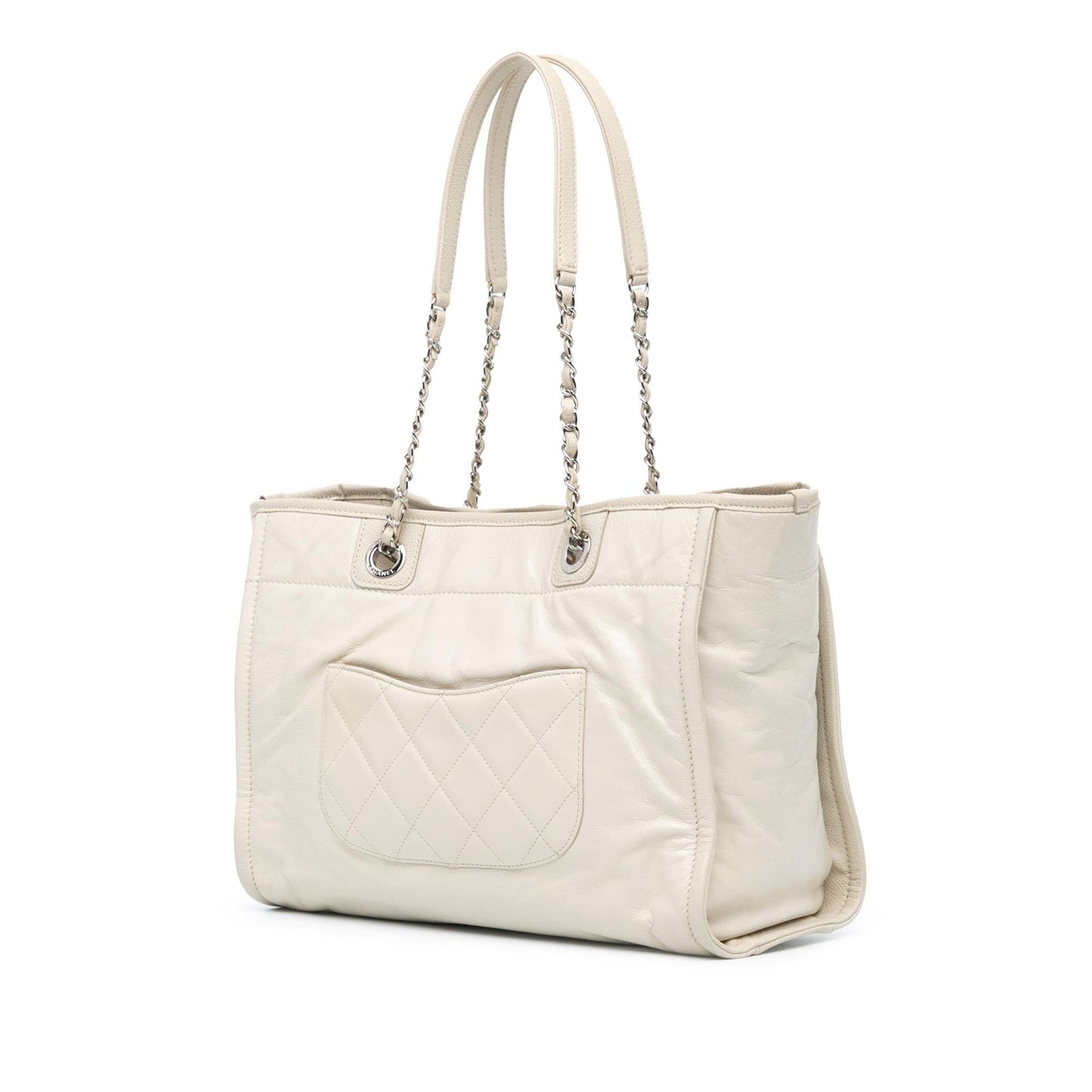 Chanel Small Glazed Calfskin Deauville Tote (SHG-qABtQL)
