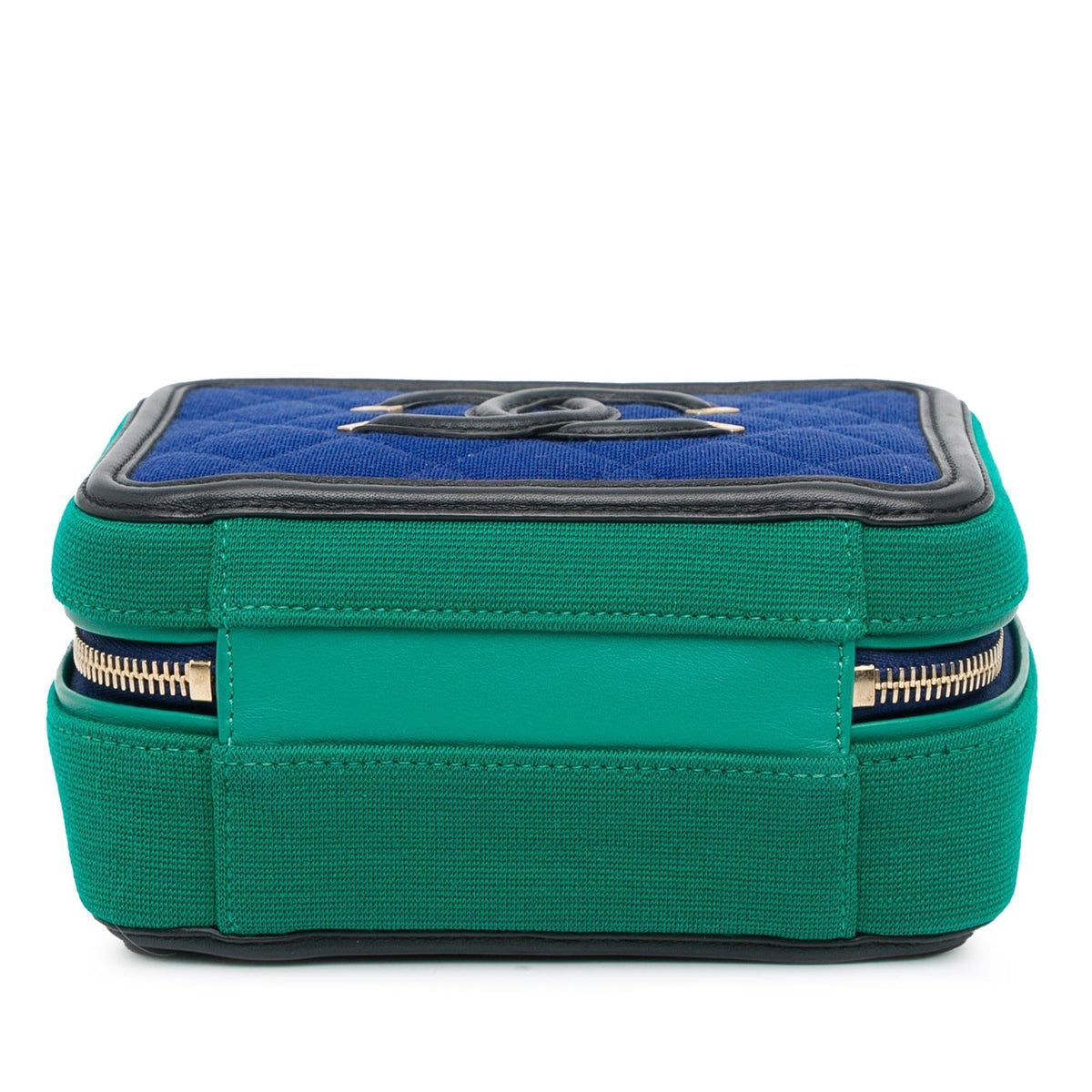 Chanel Small Jersey CC Filigree Vanity Case (SHG-n3n03P)