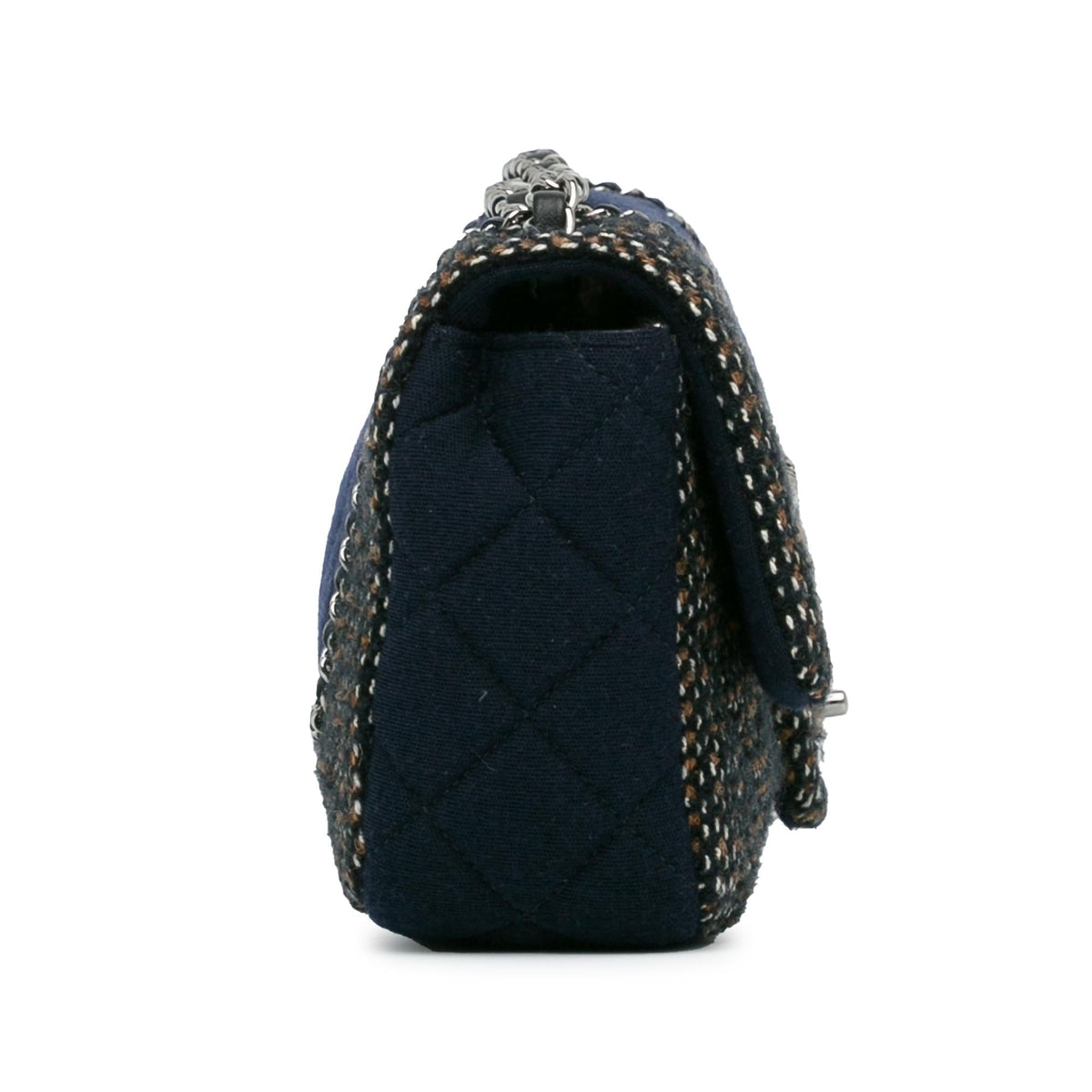 Chanel Small Jersey Tweed Flap (SHG-6Tm9uk)