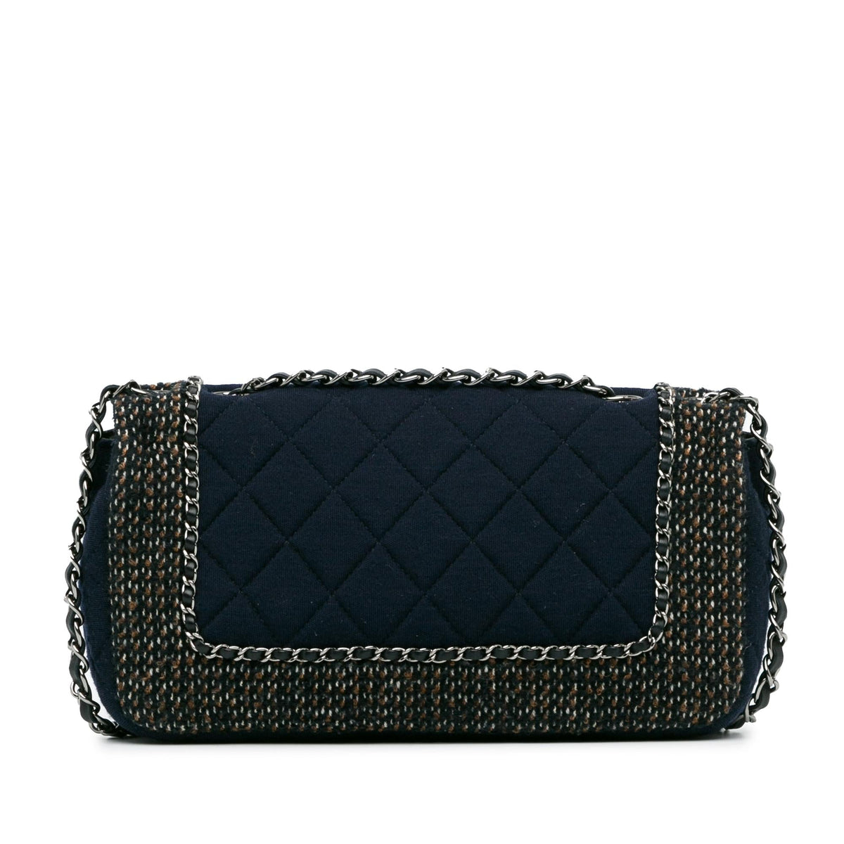 Chanel Small Jersey Tweed Flap (SHG-6Tm9uk)