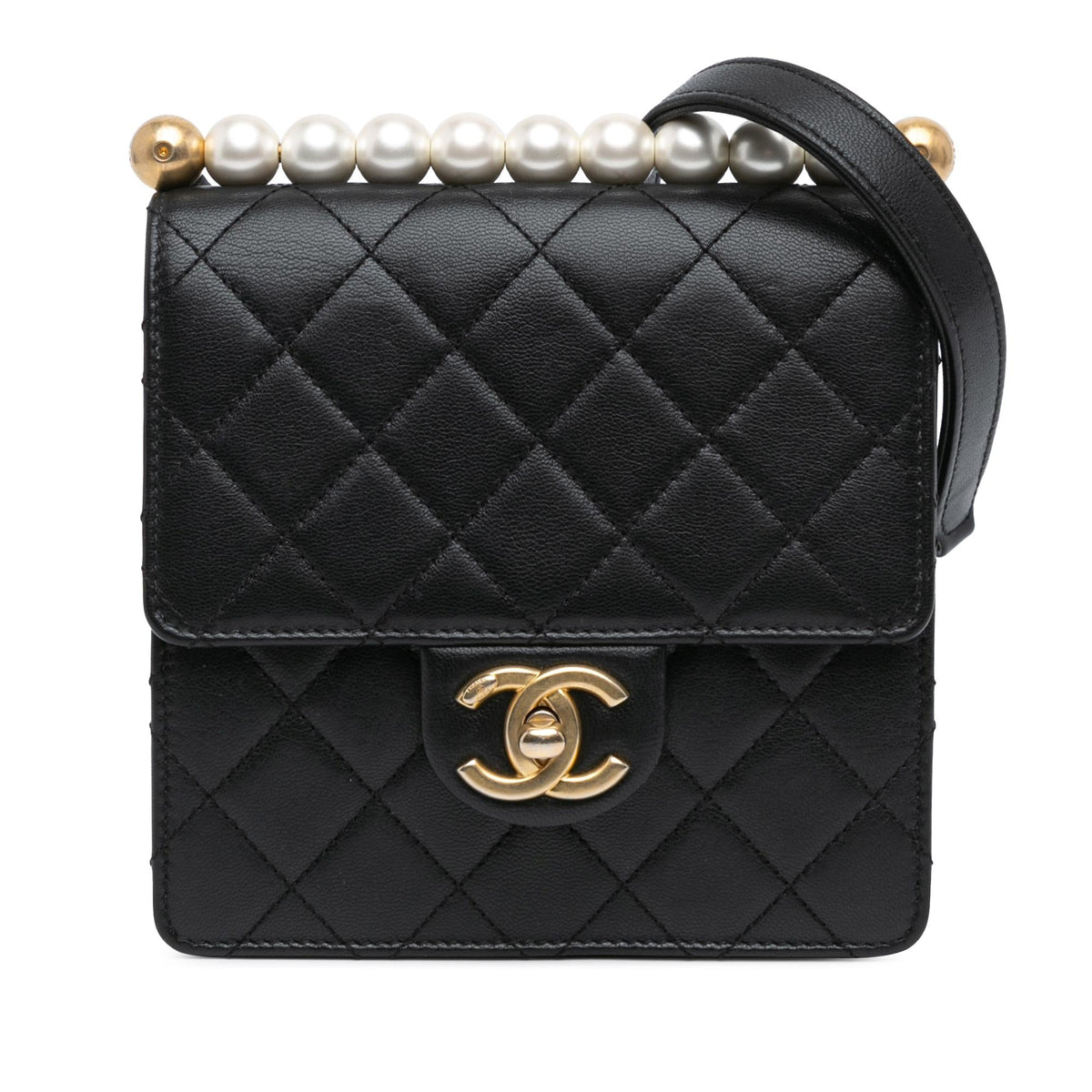 Chanel Small Lambskin Chic Pearls Flap (SHG-HraSbZ)