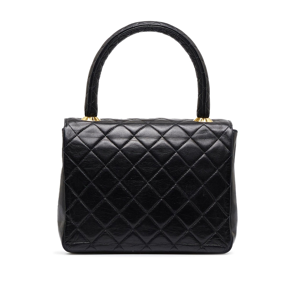 Chanel Small Lambskin Kelly Top Handle Bag (SHG-NiwzVw)