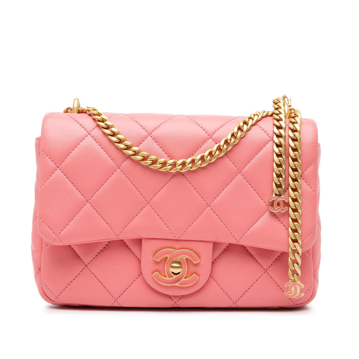 Chanel Small Lambskin Pending CC Flap (SHG-dgP3uh)