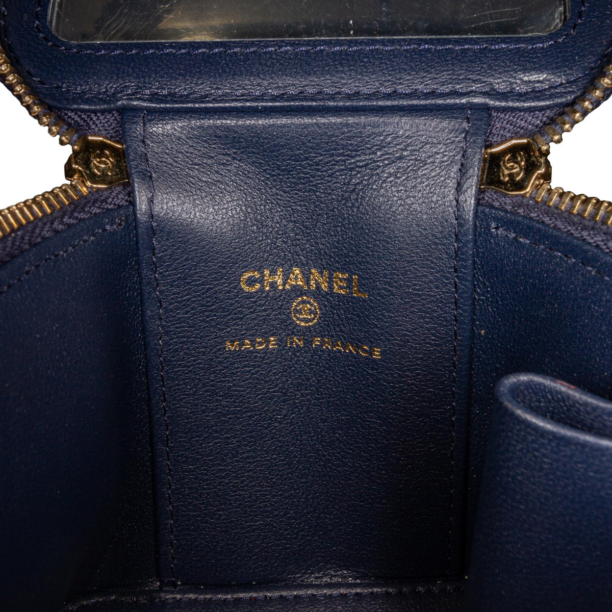 Chanel Small Lambskin Top Handle Vanity Bag (SHG-2wg184)