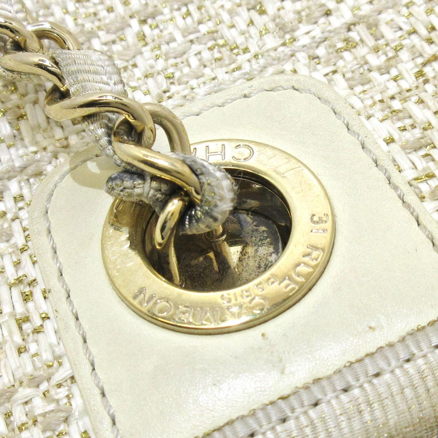 Chanel Small Lurex Boucle Deauville Tote (SHG-8lEXrU)