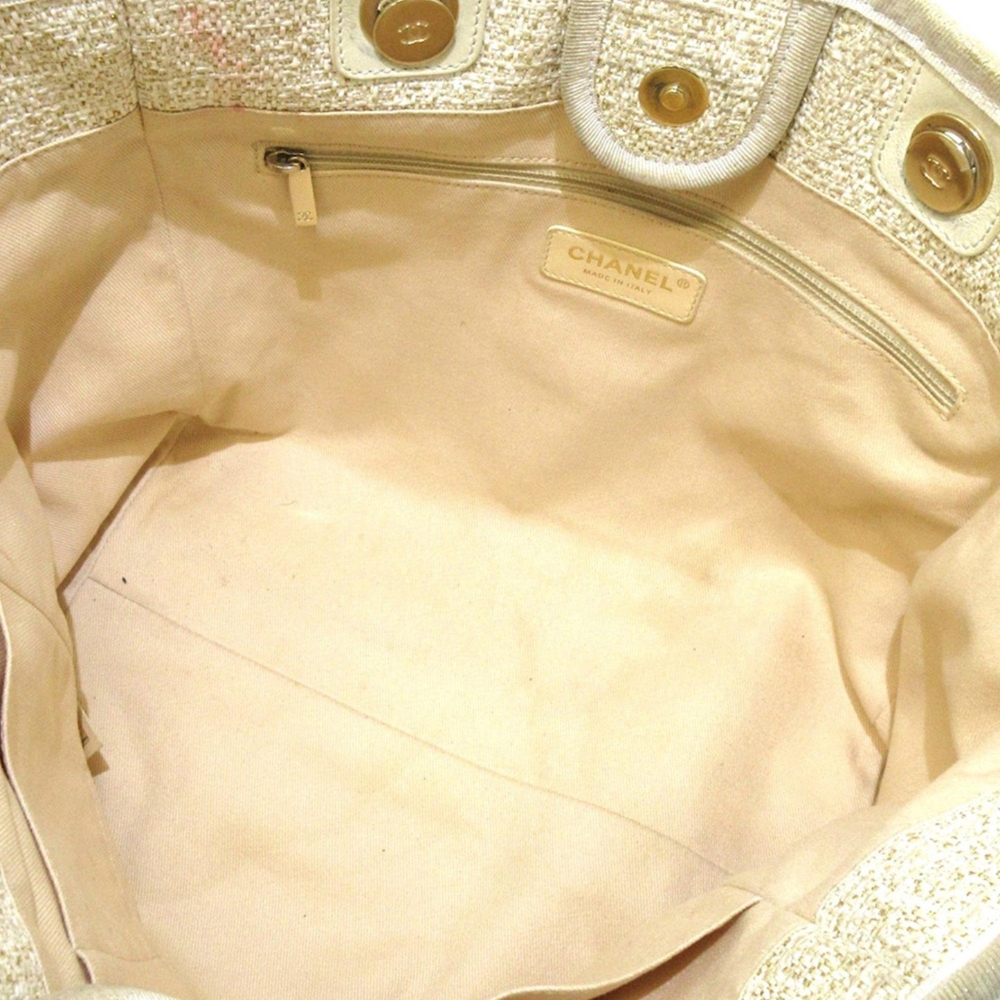 Chanel Small Lurex Boucle Deauville Tote (SHG-8lEXrU)