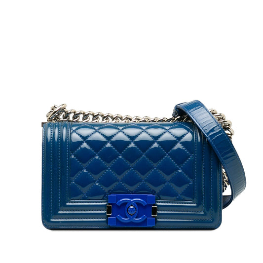 Chanel Small Patent Boy Plexiglass Crossbody Bag (SHG-ajsK1x)