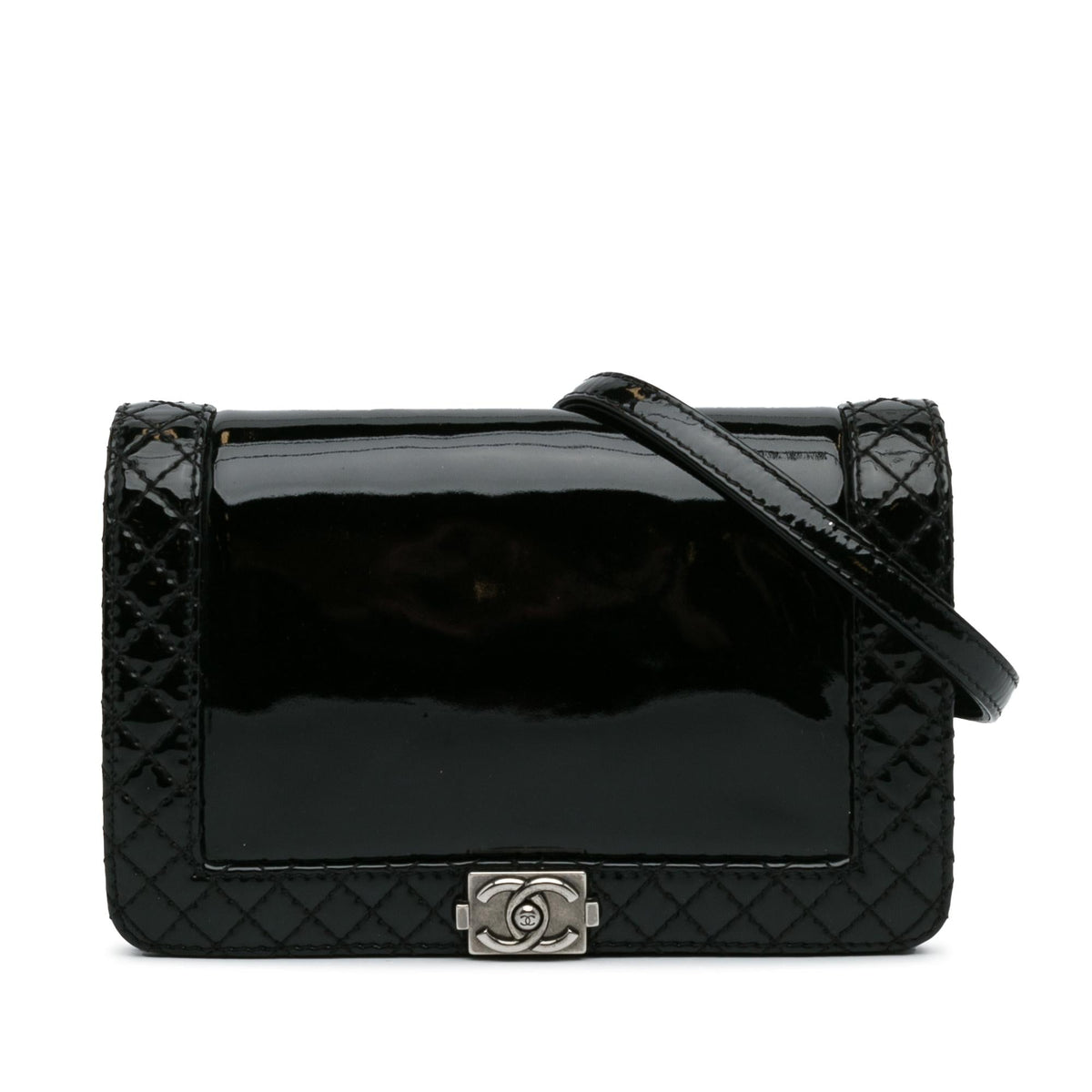 Chanel Small Patent Boy Reverso Flap