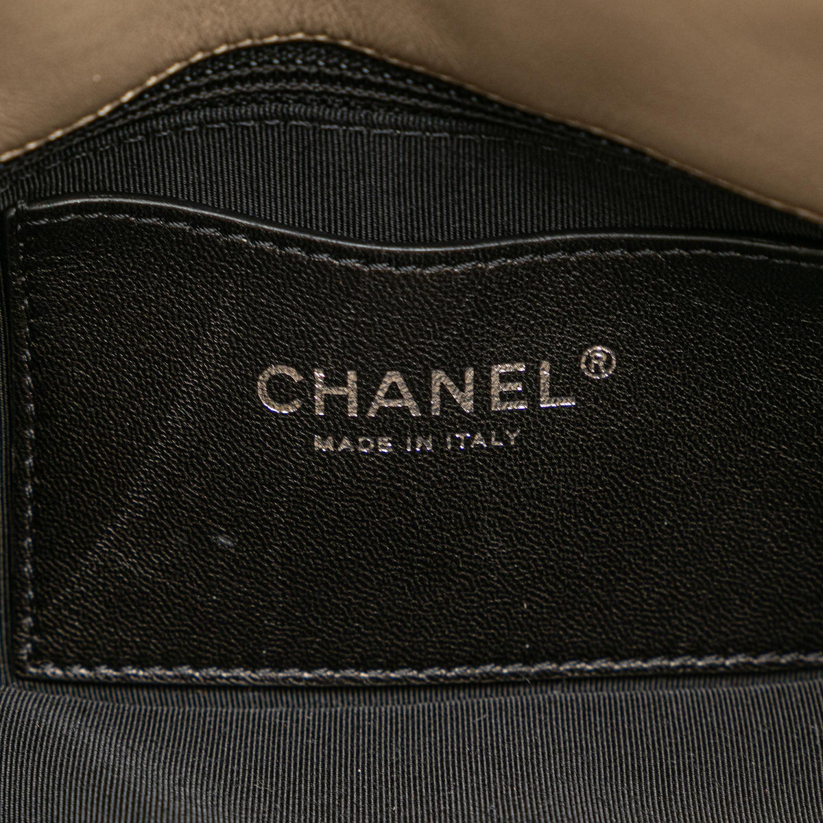 Chanel Small Patent Stitch Just Mademoiselle Bowling Bag (SHG-GjxVAH)
