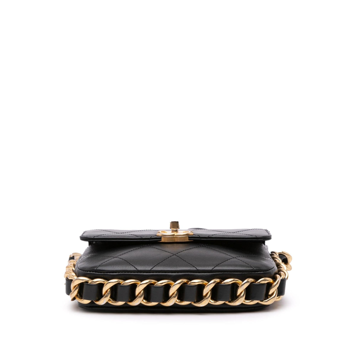 Chanel Small Quilted Calfskin Framing Chain Flap (SHG-KEPT2j)