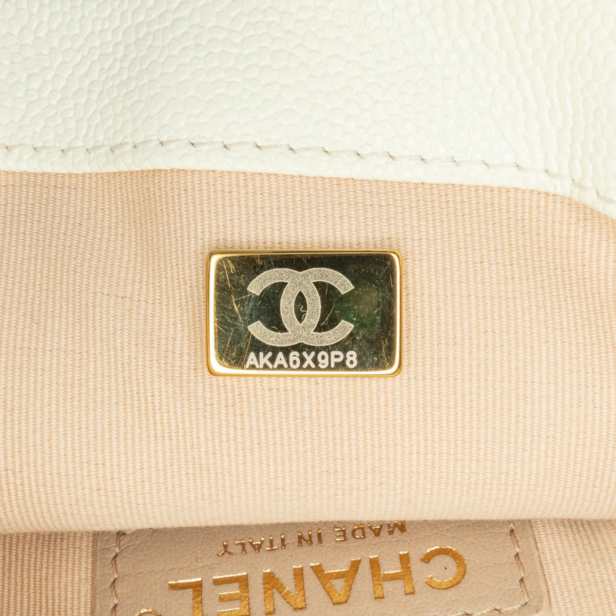 Chanel Small Quilted Caviar Chain Melody Flap (SHG-NPPNU4)