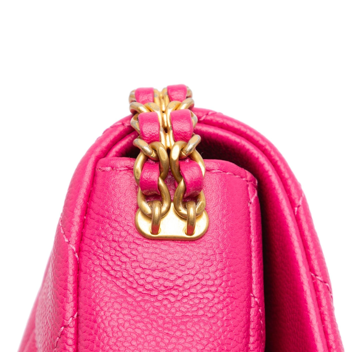 Chanel Small Quilted Caviar Chain Melody Flap (SHG-NhLCtj)