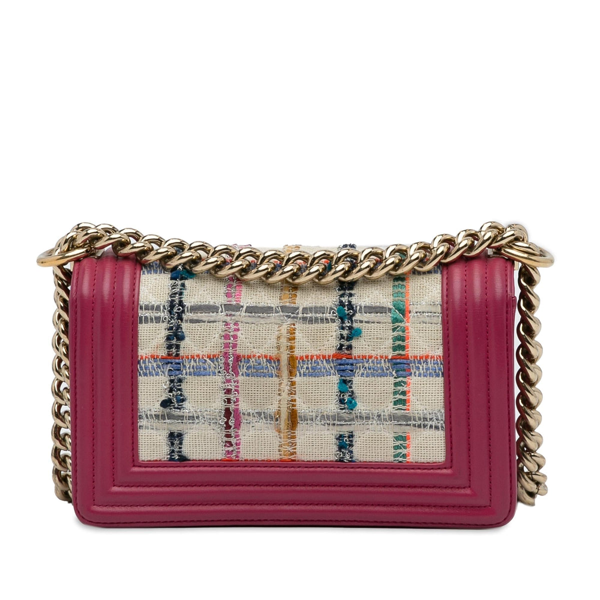 Chanel Small Tweed Boy Bag (SHG-DW1bu7)
