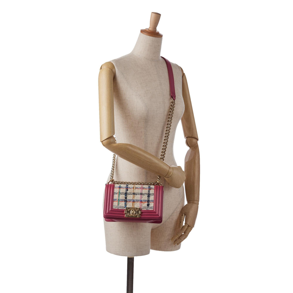 Chanel Small Tweed Boy Bag (SHG-DW1bu7)