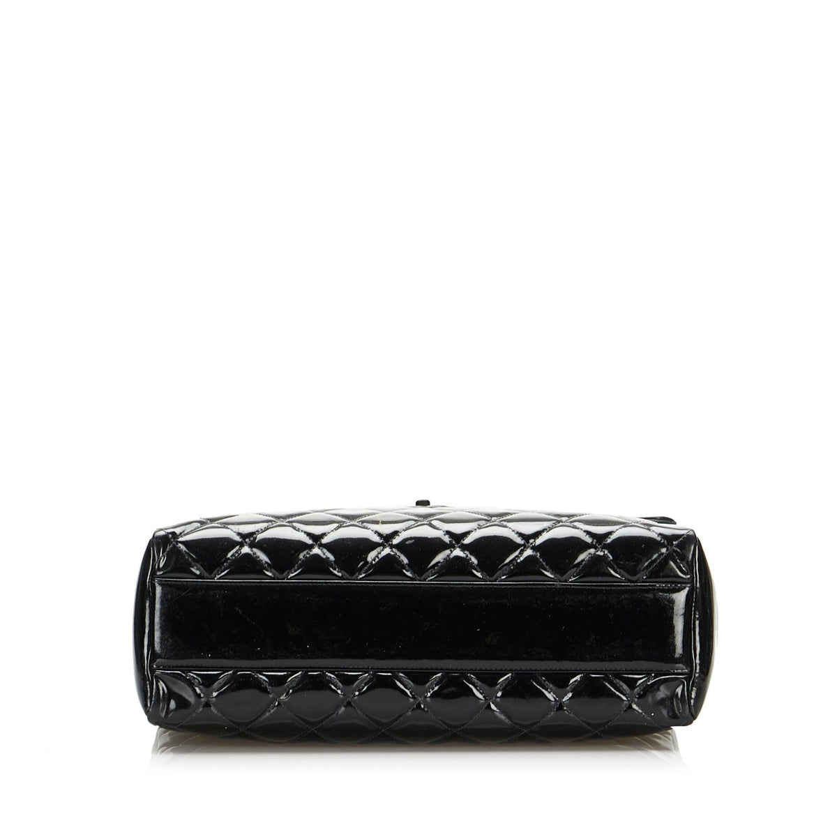Chanel So Black Matelasse Patent Leather Single Flap Bag (SHG-XAF9hI)