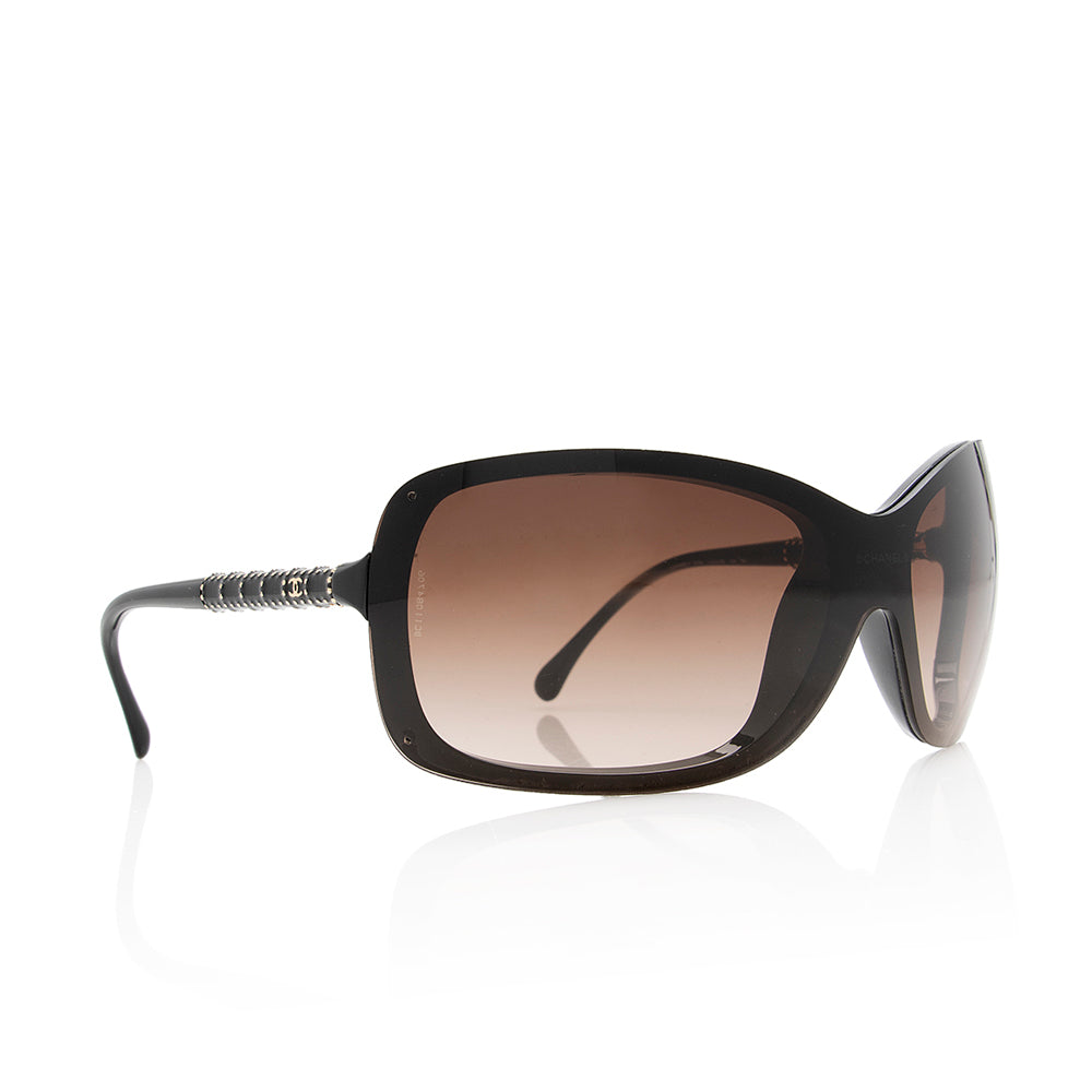 Chanel Studded CC Shield Sunglasses (SHF-20824)