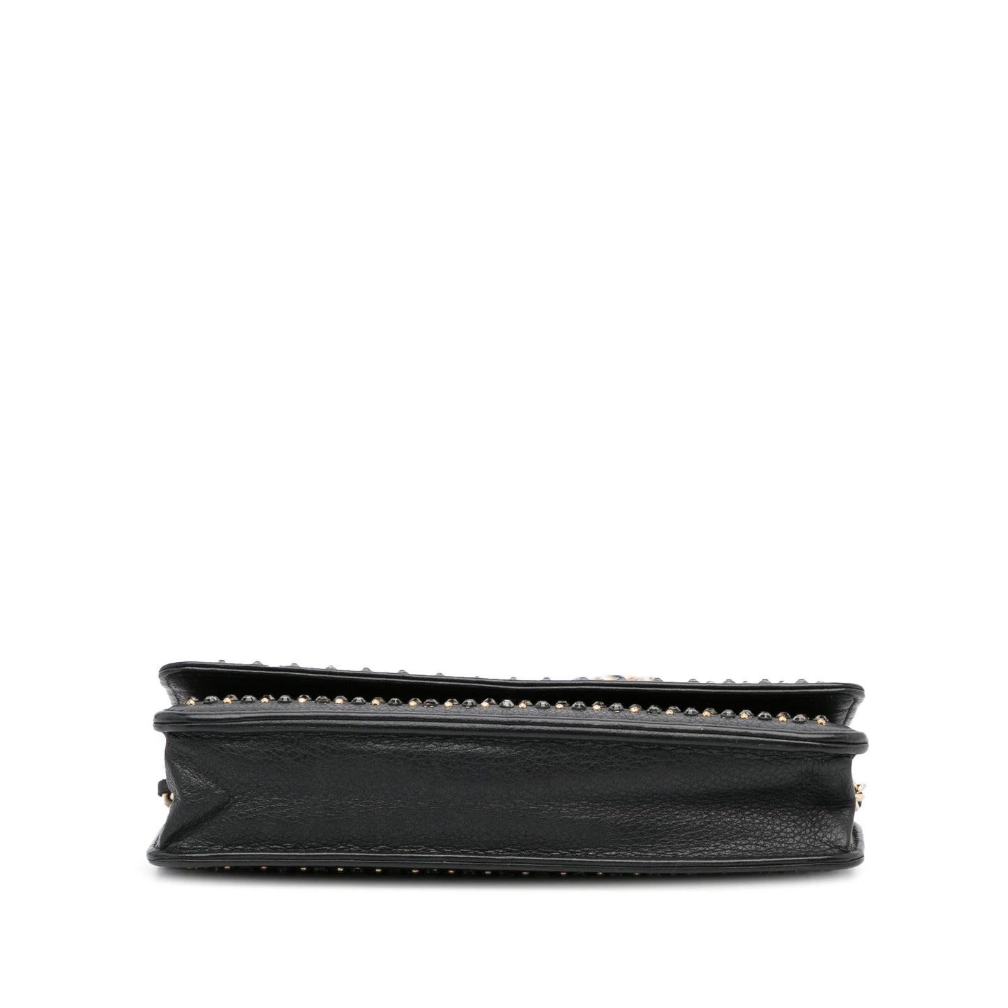 Chanel Studded Leather Wallet on Chain (SHG-qg3FG9)