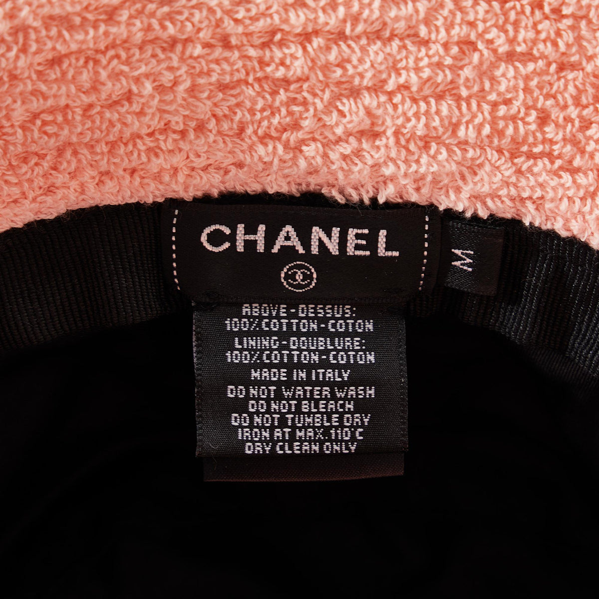 Chanel Terry Cloth CC Bucket Hat (SHG-mXi16g)