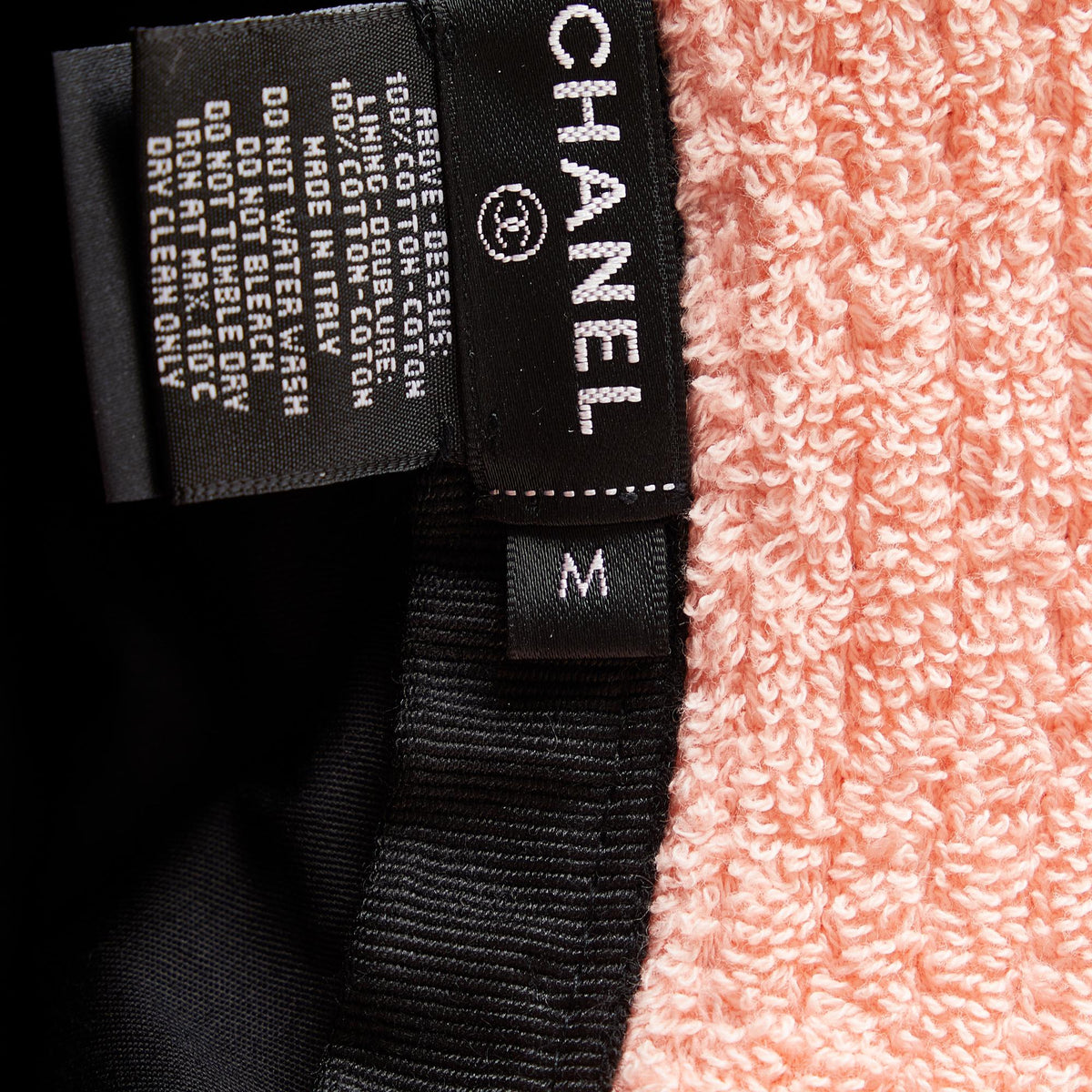 Chanel Terry Cloth CC Bucket Hat (SHG-mXi16g)