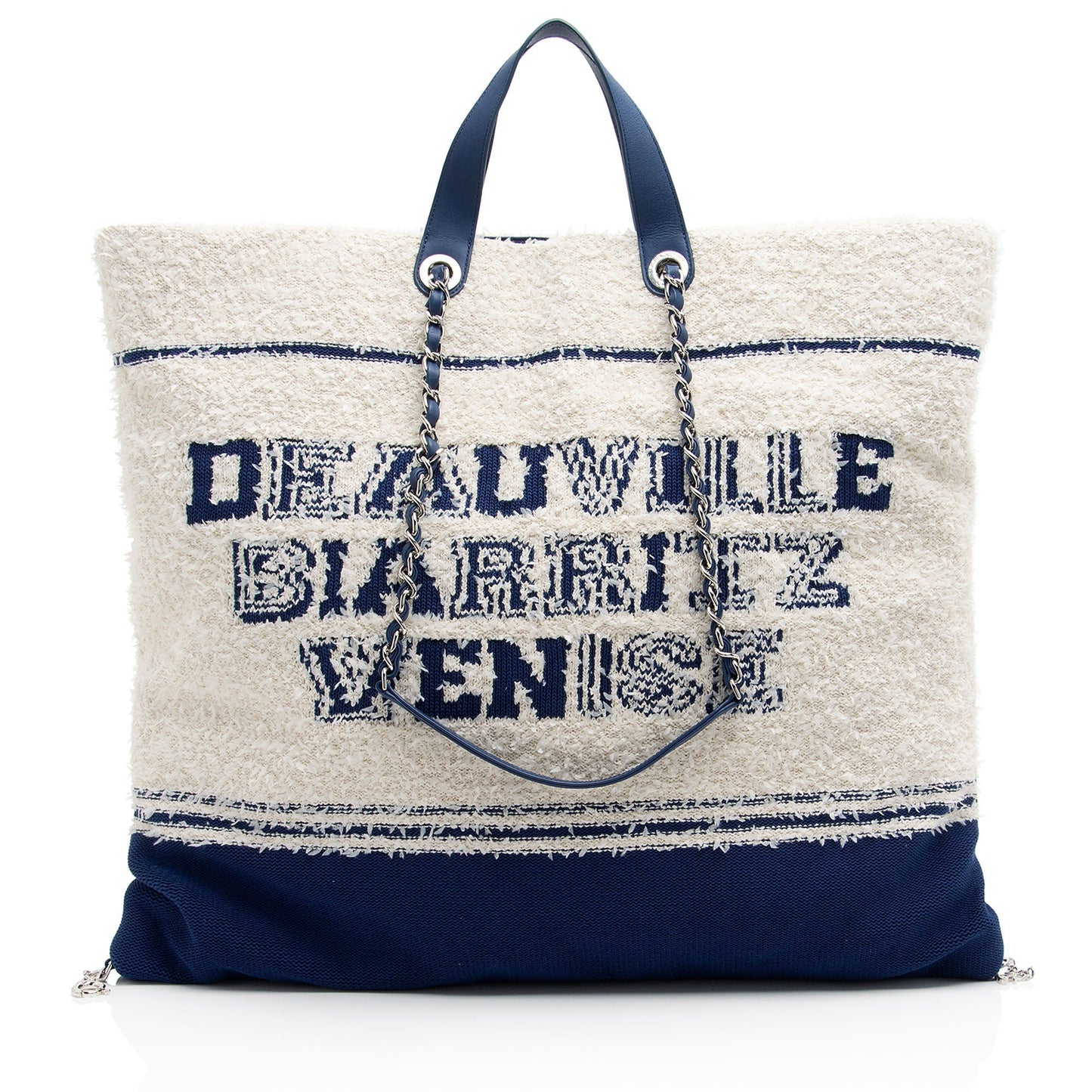 Chanel Terry Cloth Deauville BIarritz Tote (SHF-Ehg7Ex)