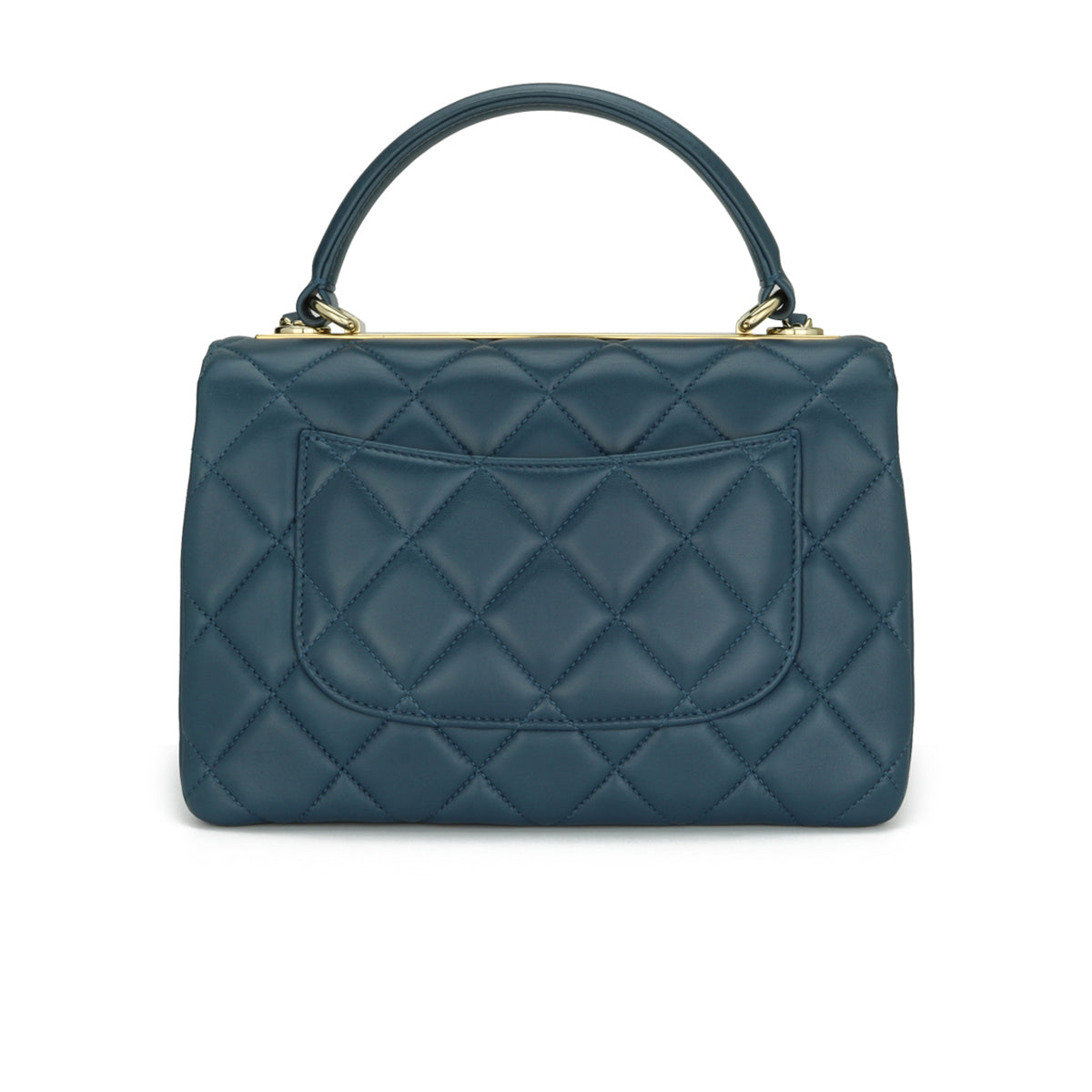 Chanel Trendy CC Small Blue Lambskin Light Gold Hardware 2017