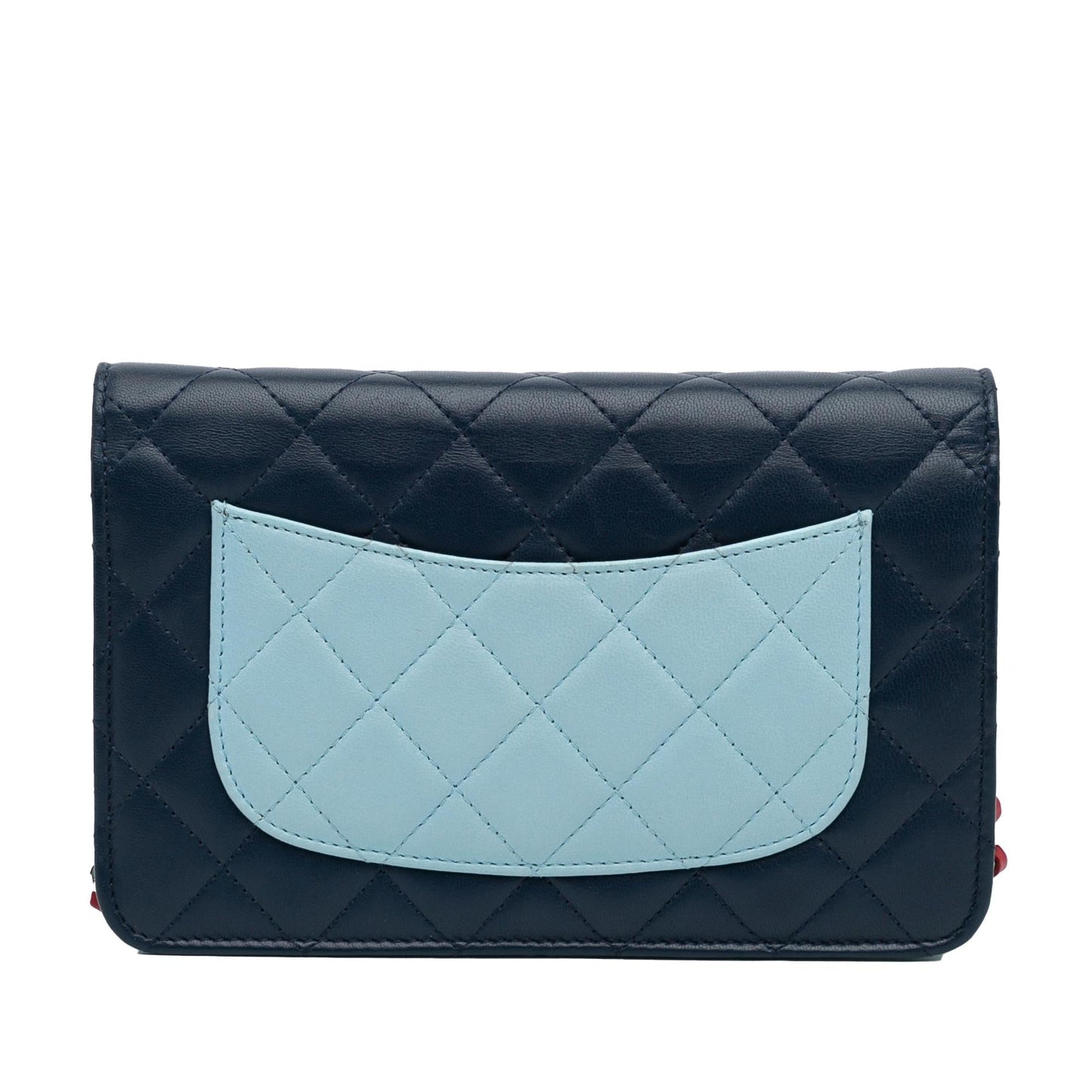 Chanel Tricolor CC Wallet on Chain
