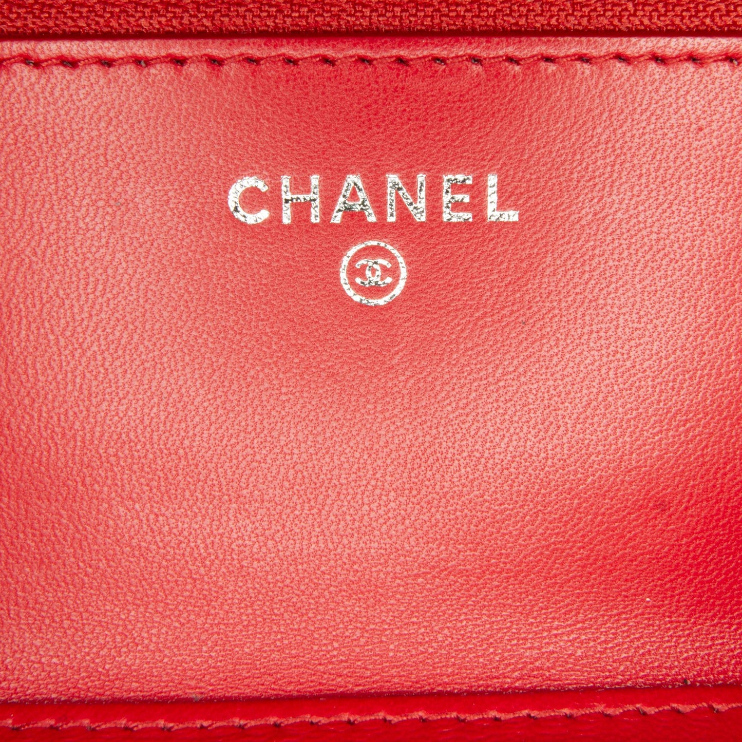 Chanel Tricolor CC Wallet on Chain