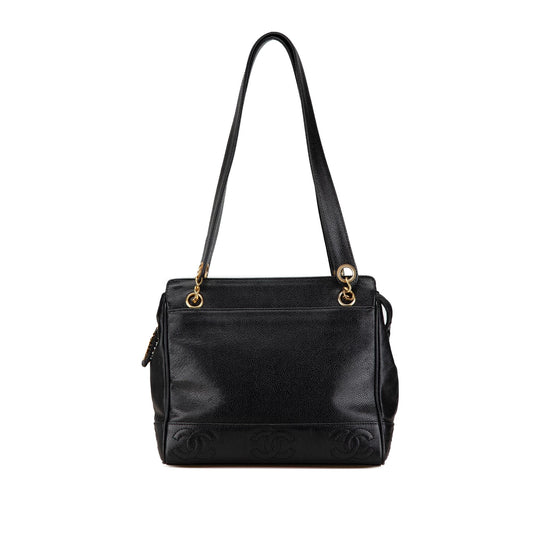 Chanel Triple CC Caviar Shoulder Bag (SHG-fLBKOy)
