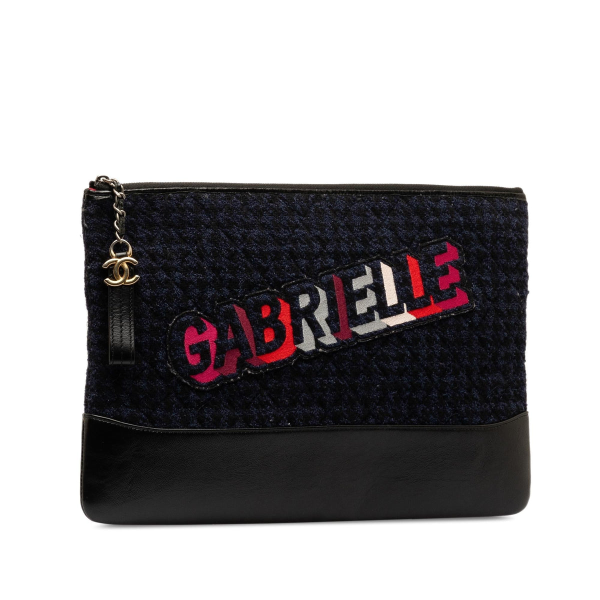 Chanel Tweed Gabrielle Clutch Bag (SHG-bga3xd)