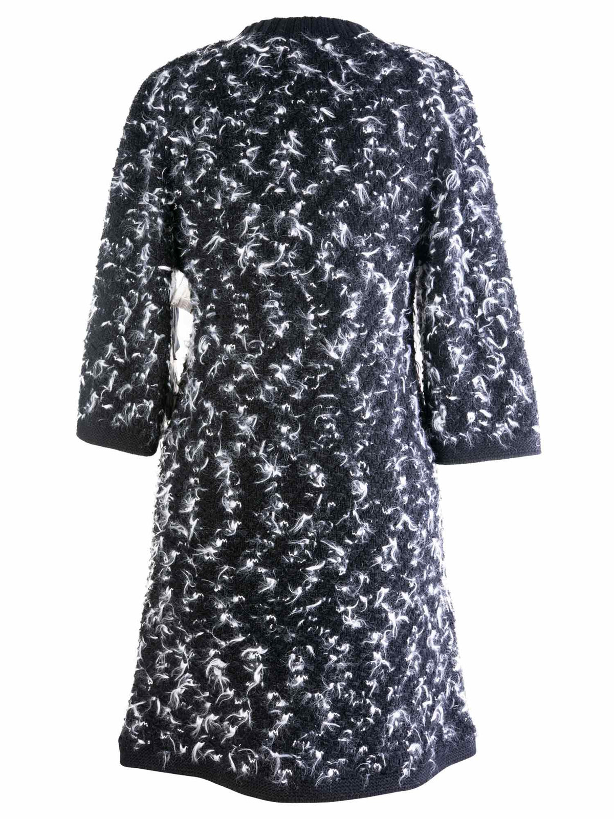 Chanel Tweed Mini Dress Black White