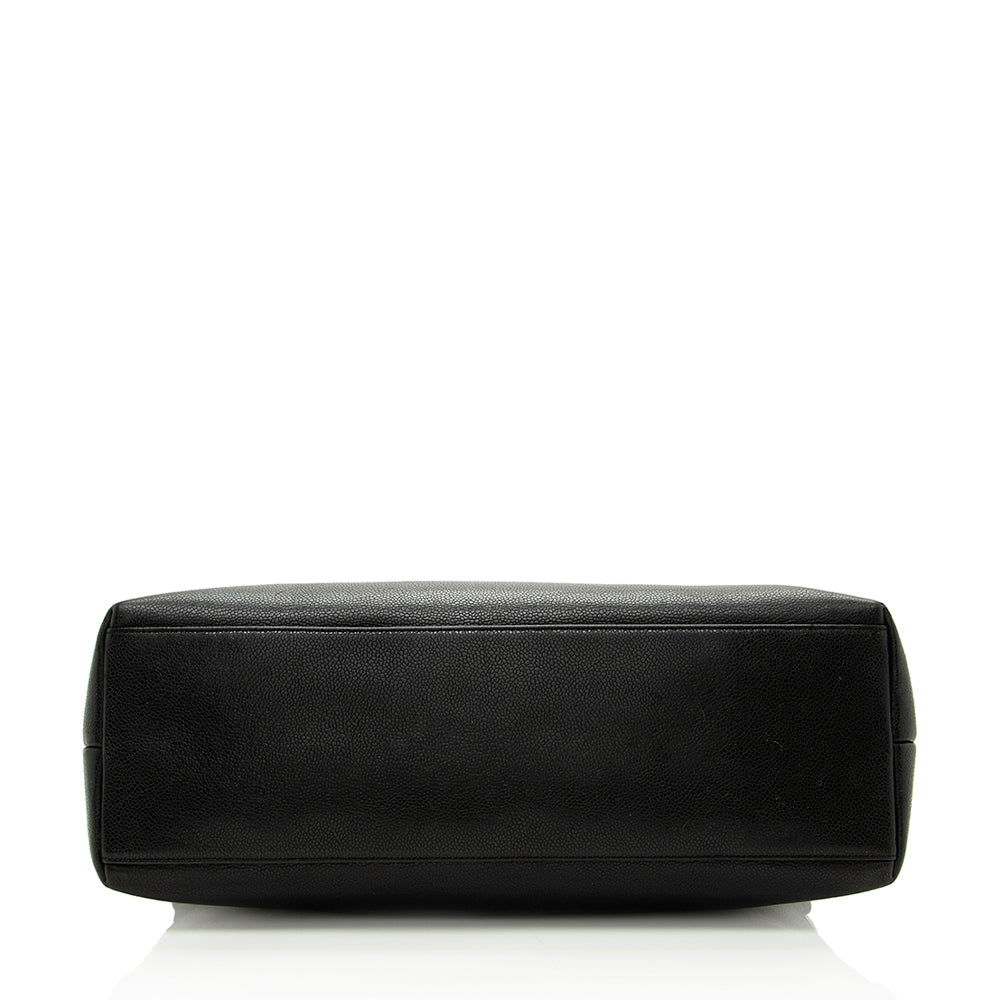 Chanel Vintage Caviar Leather CC Chain Tote - FINAL SALE (SHF-17174)