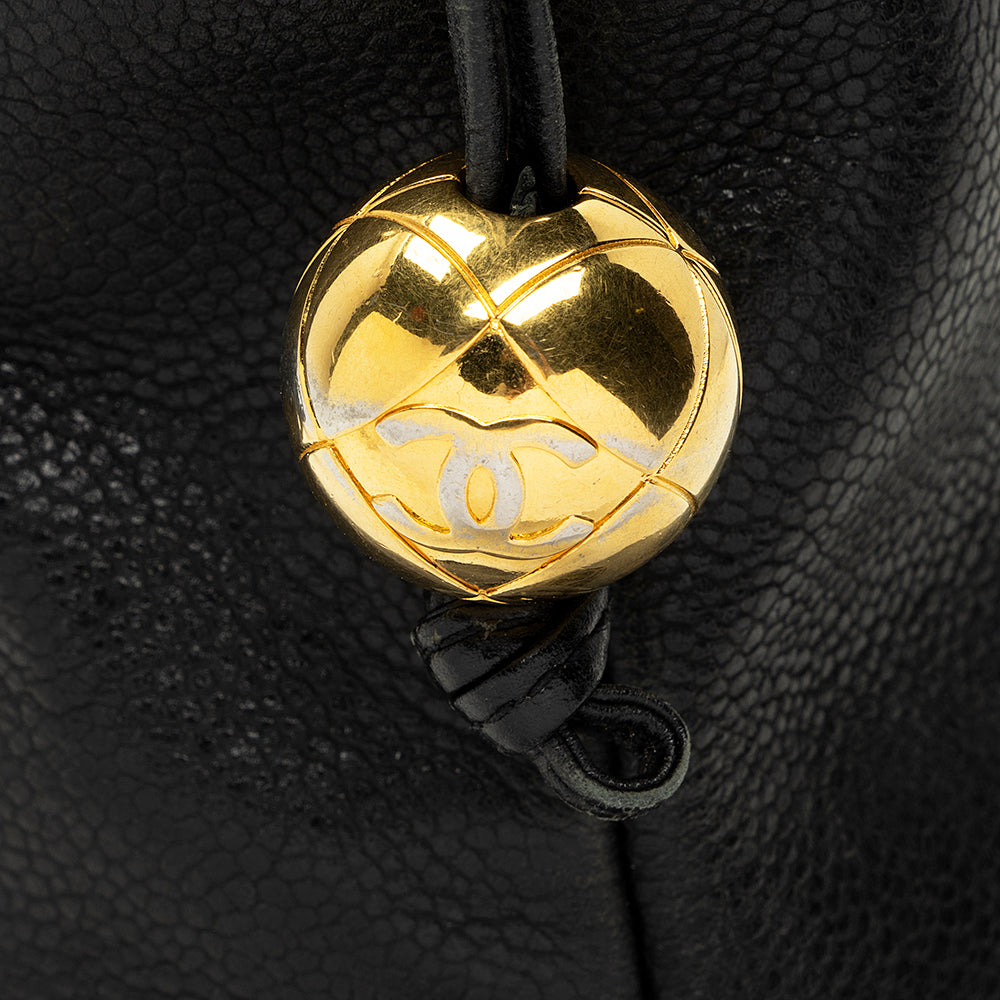 Chanel Vintage Caviar Leather CC Chain Tote - FINAL SALE (SHF-17174)