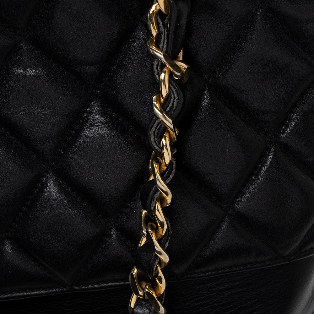 Chanel Vintage Lambskin Chain CC Tote (SHF-15054)