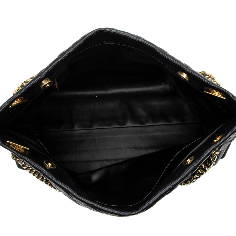 Chanel Vintage Lambskin Chain CC Tote (SHF-15054)