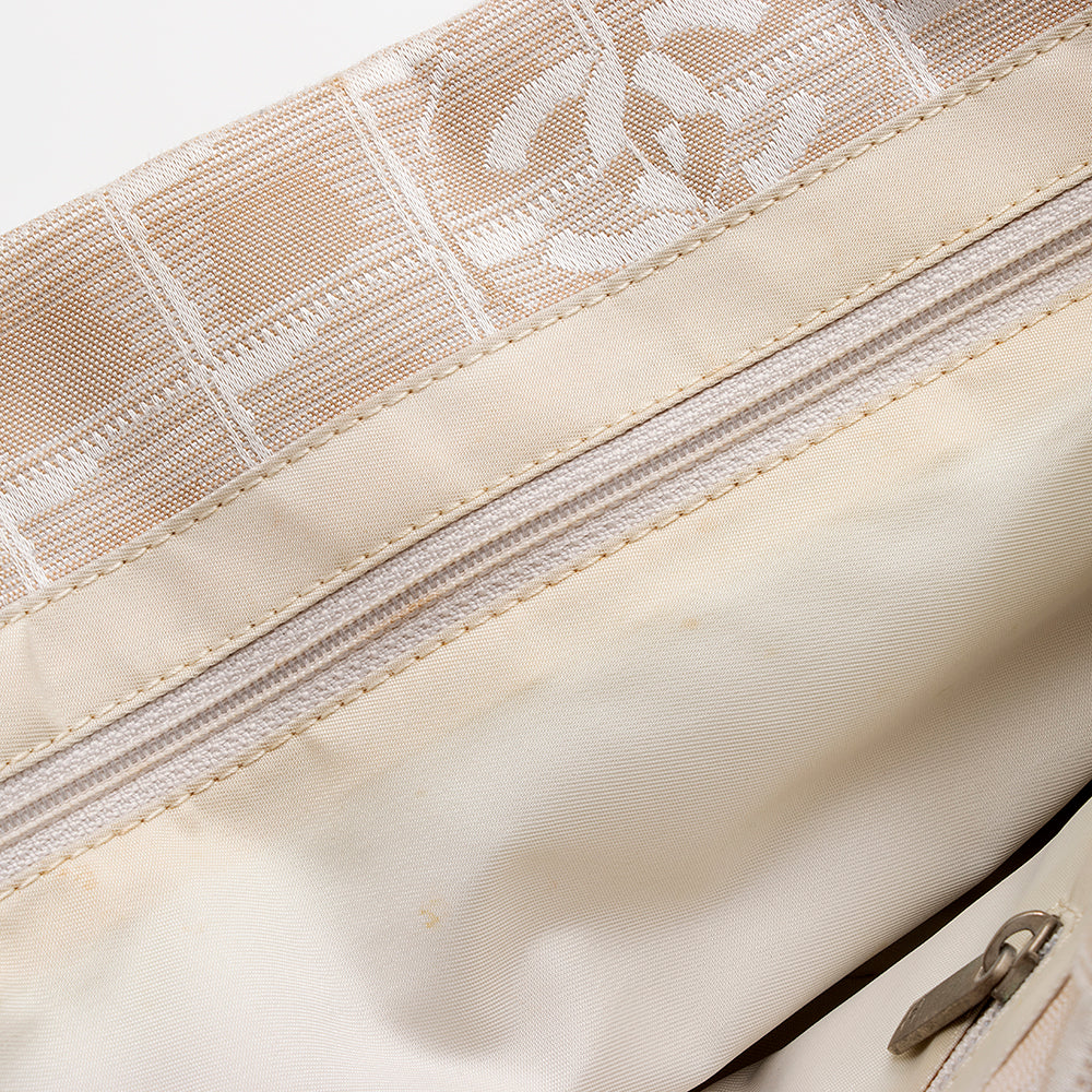 Chanel Vintage Nylon Travel Line Large Tote (SHF-20979)