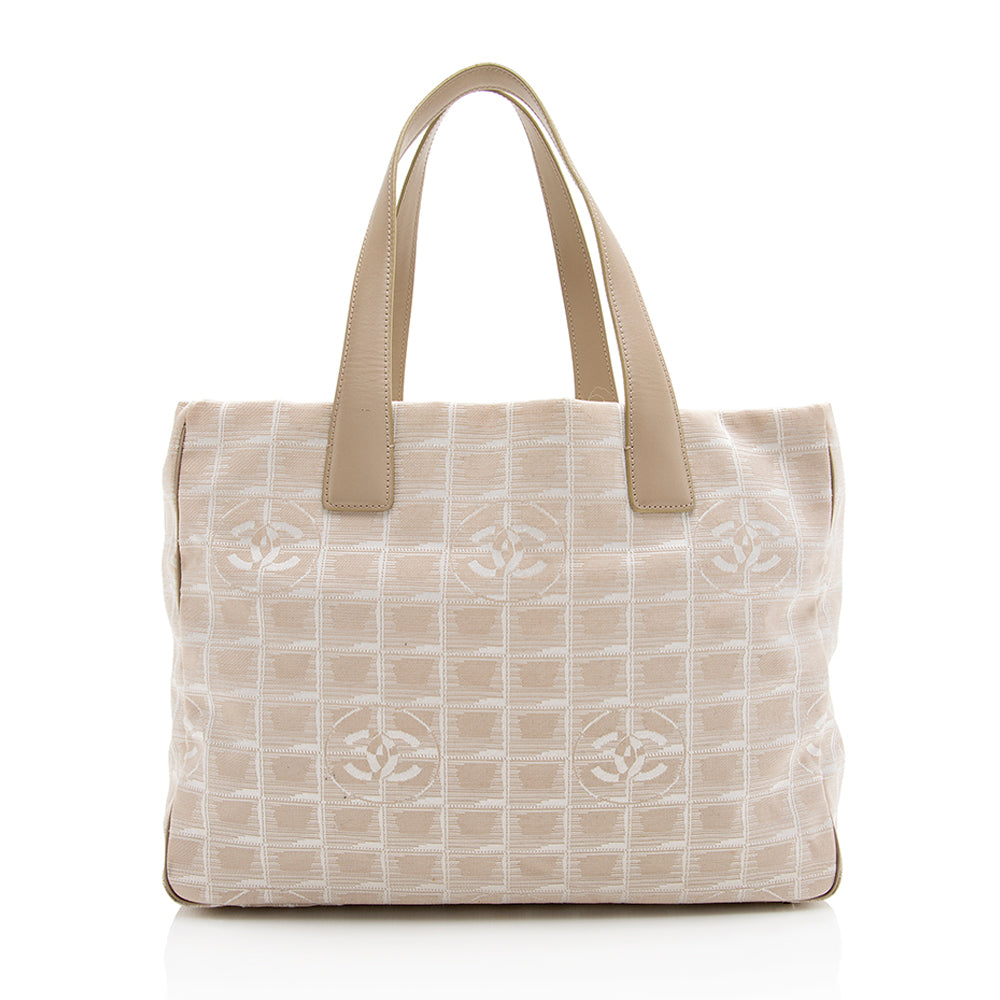 Chanel Vintage Nylon Travel Line Large Tote (SHF-20979)