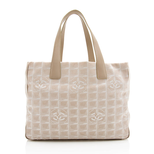 Chanel Vintage Nylon Travel Line Large Tote (SHF-20979)