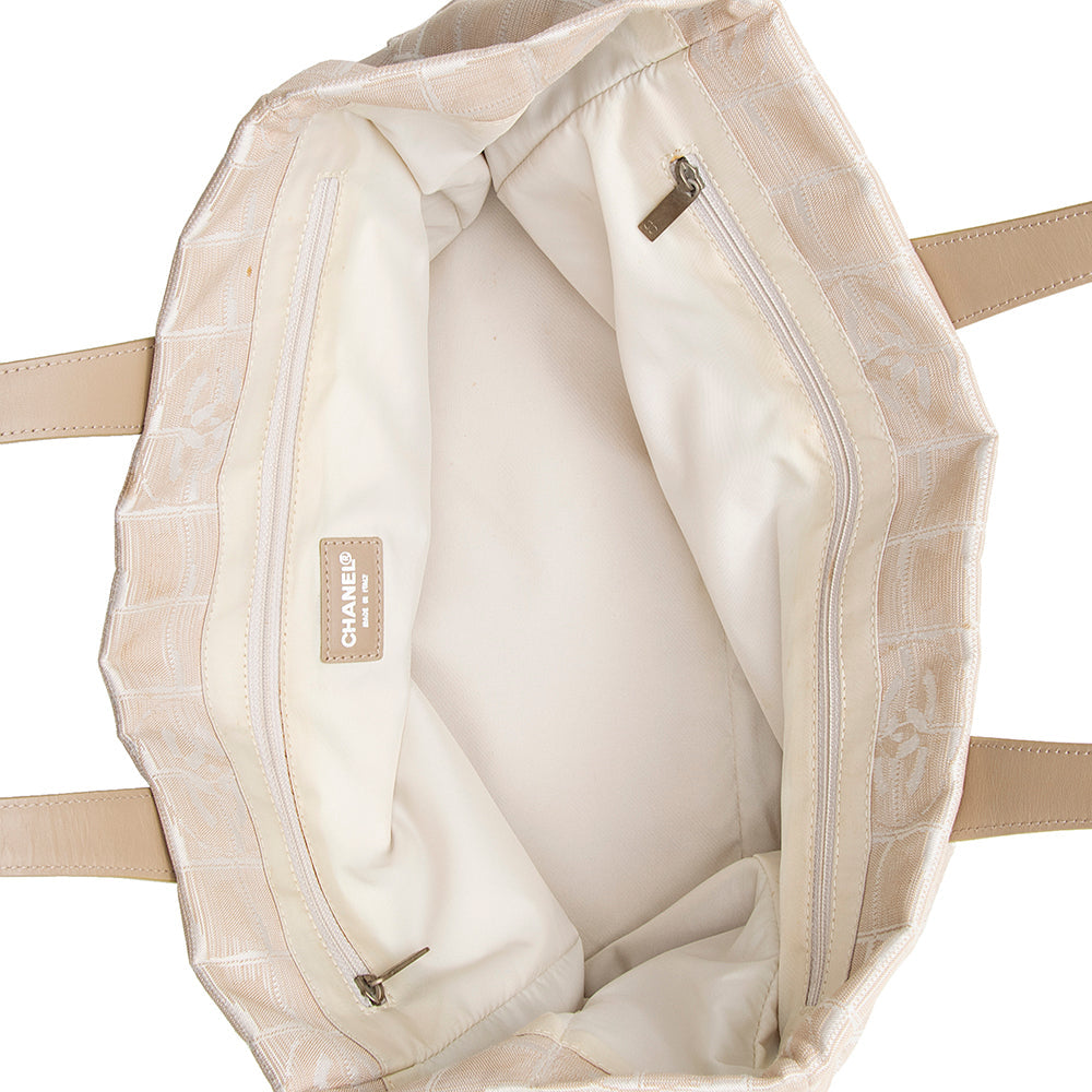 Chanel Vintage Nylon Travel Line Large Tote (SHF-20979)