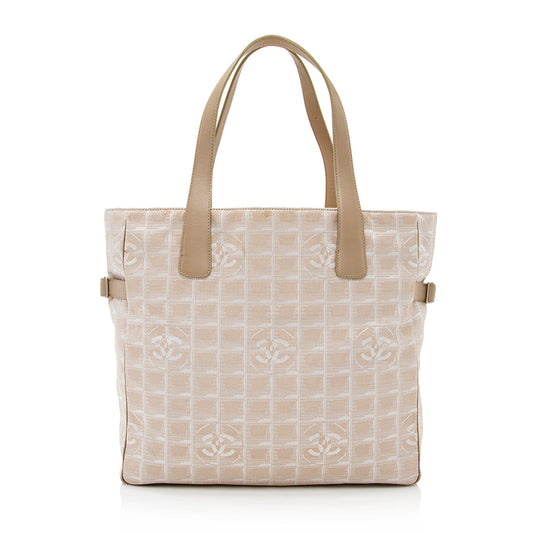 Chanel Vintage Nylon Travel Line Large Tote (SHF-21362)