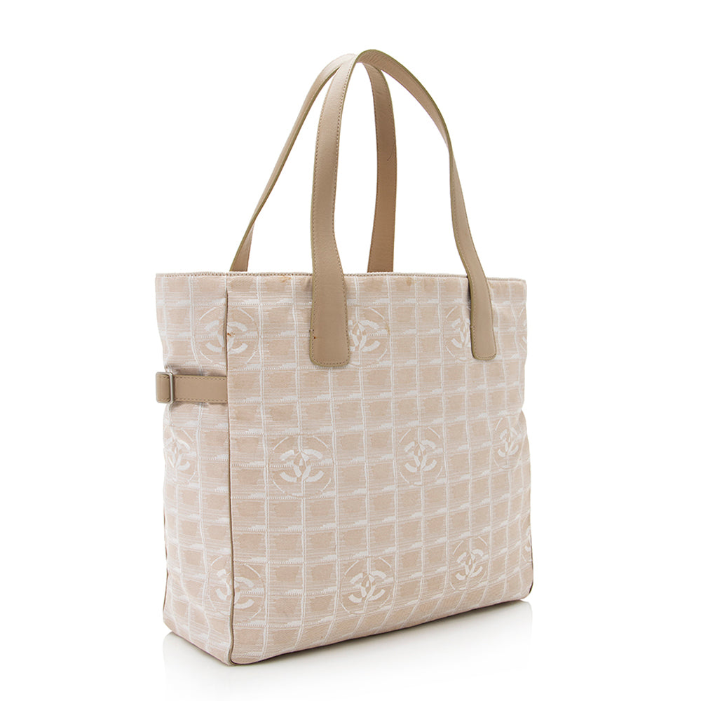 Chanel Vintage Nylon Travel Line Large Tote (SHF-21362)
