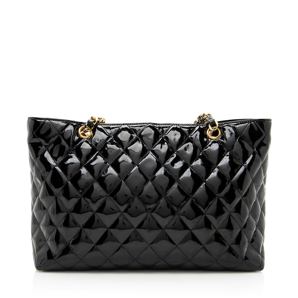 Chanel Vintage Patent Leather CC Tote - FINAL SALE (SHF-19446)