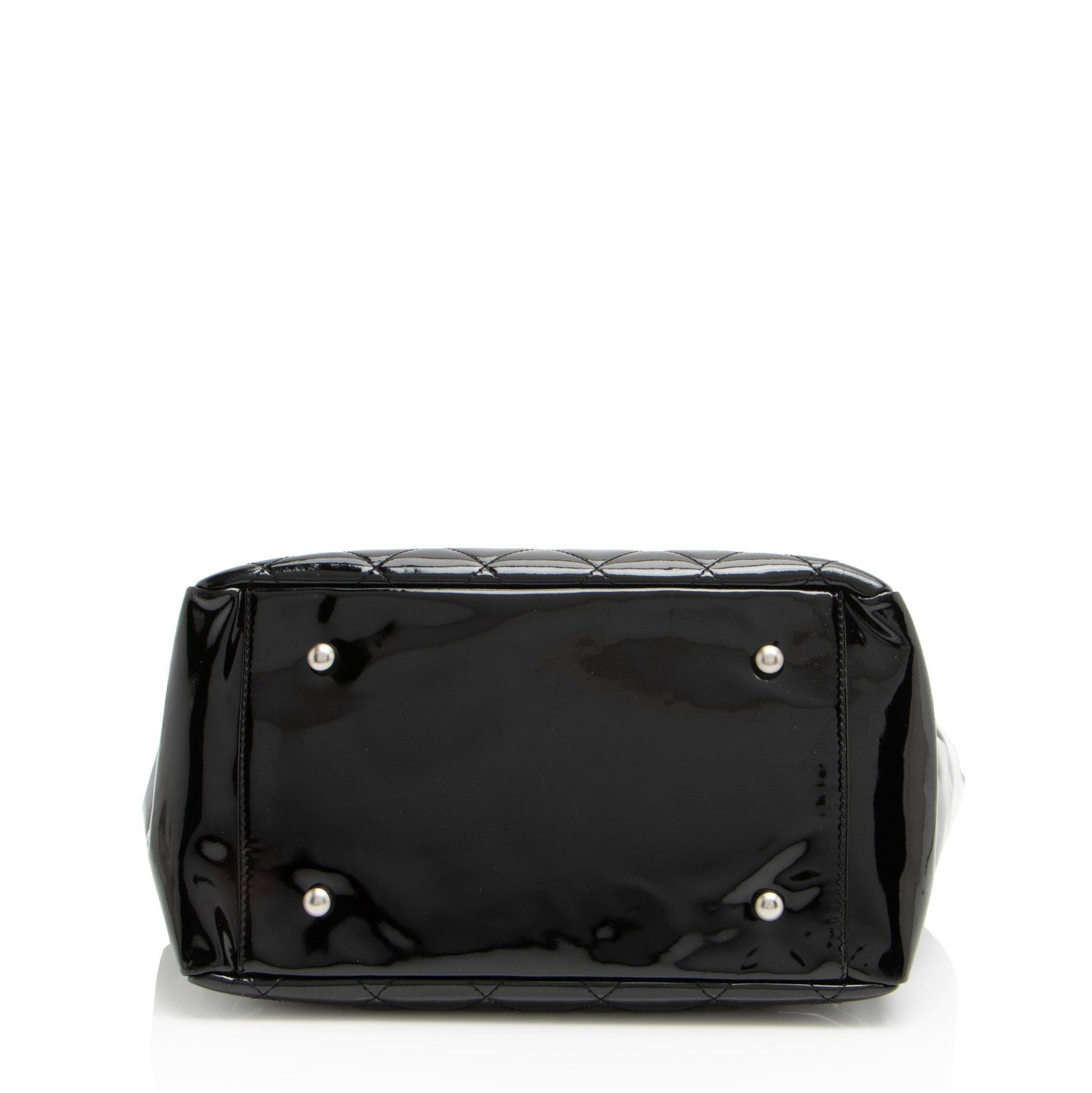 Chanel Vintage Patent Leather Timeless CC Petite Tote (SHF-Up924x)