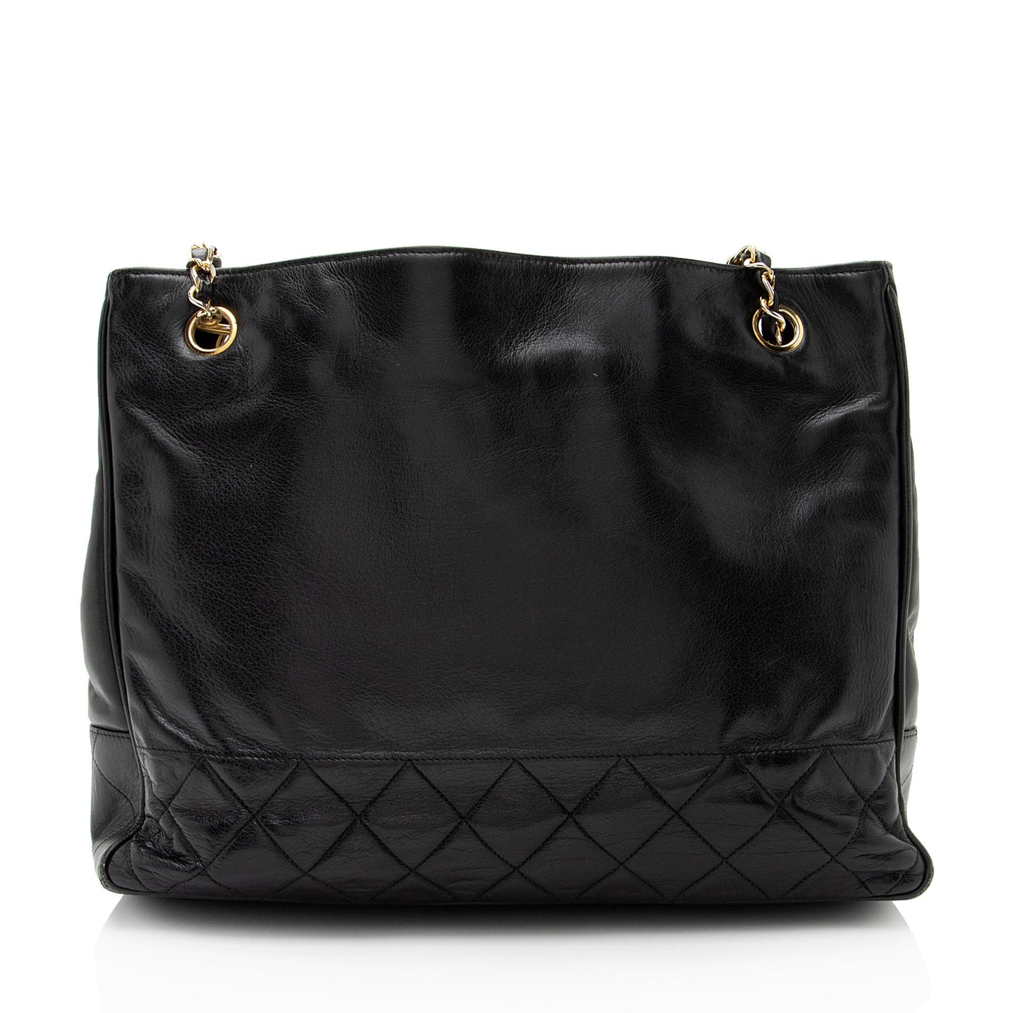 Chanel Vintage Quilted Lambskin Tote (SHF-KLrZGV)